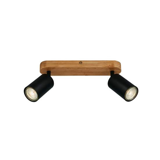 Spot Vintage Kullig Metallo Nero 2 Luci Gu10 2922025
