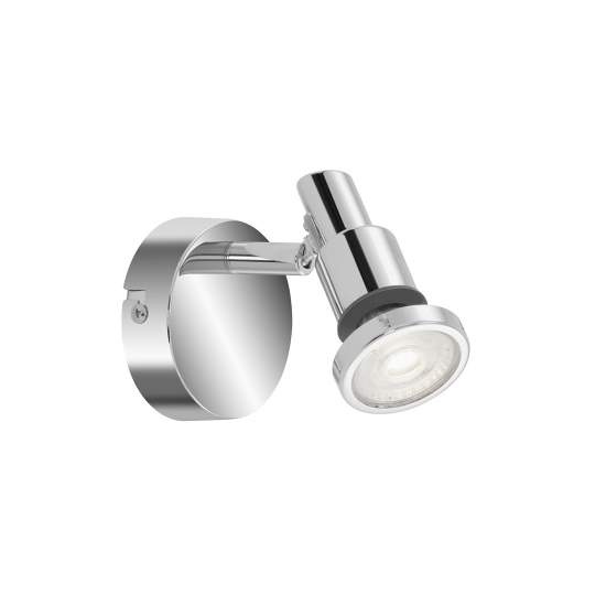 Faretti E Spot Nordico Flamo Metallo Cromo 1 Luce Gu10 3000K 2992018