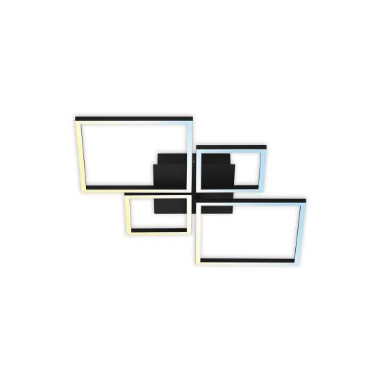 Applique Moderna Frame Metallo Nero Led Integrato 35W Da 2700 A 5000K 3093015