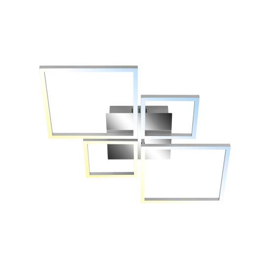 Applique Moderna Frame Metallo Cromo Led Integrato 35W Da 2700 A 5000K 3093018
