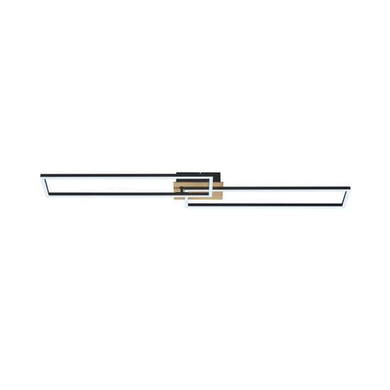 Applique Moderna Frame Metallo Nero Led Integrato 40W Da 2700 A 5000K 3145014
