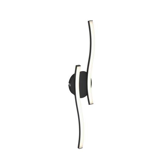 Applique Moderna Go Metallo Nero 55,4Cm Led Integrato 12W 3000K 3449015