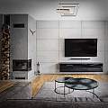 Plafoniera Moderna Nico Duo Metallo Plastica Argento Led 30W 3000K 3545018