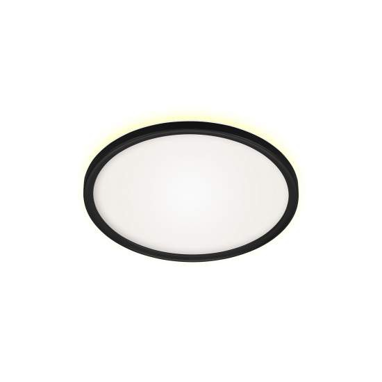 Plafoniera Moderna Slim Drip Plastica Nero Led Integrato 19W 4000K 3642415