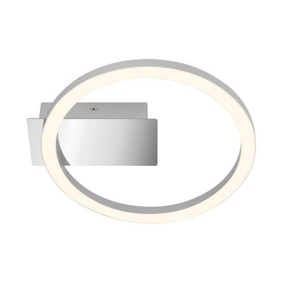 Applique Moderna Frame Plastica Cromo Opaco Led Integrato 5W 3000K 3778014