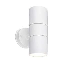Applique Esterno Moderno Zid Plastica Bianco 1 Luce Gu10
