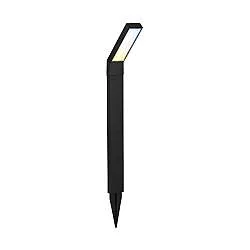 Paletto Solare Moderno Bitva Alluminio Nero Led Integrato 1,5W