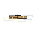Applique Contemporanea Cornice Metallo Nero Led Integrato 50W Da 2700 A 5000K 3810014