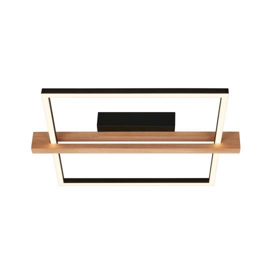 Plafoniera Moderna Moldura Metallo Nero Led Integrato 14W 3000K 3842014