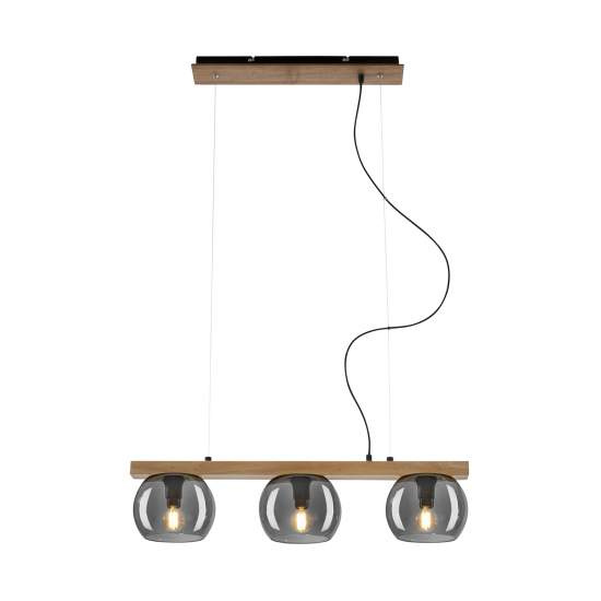 Lampadario Contemporaneo Kyro Metallo Nero 3 Luci E14 4143034