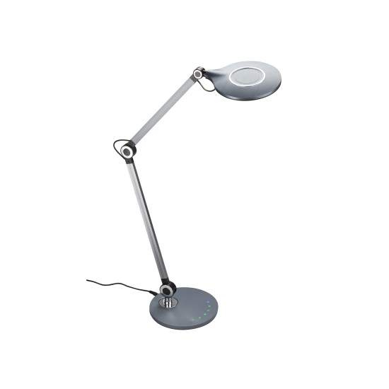 Lampada Da Tavolo Nordico Office Plastica Grigio Antracite Led 7W 3000K 7027015