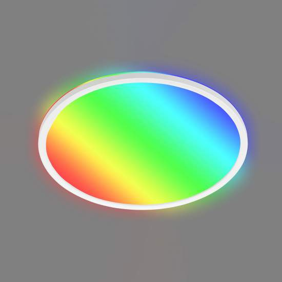 Plafoniera Moderna Slim Plastica Bianco Led Integrato 22W 4000K 2700Lm 7094416