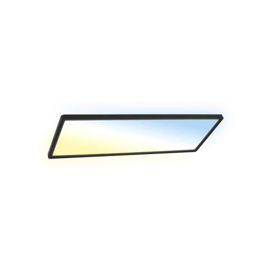 Plafoniera Moderna Slim Plastica Nero Led Integrato 23W Da 2700 A 6500K 7403015