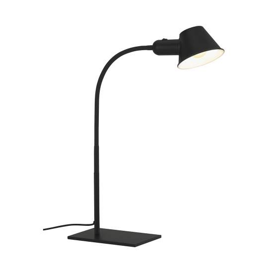 Lampada Da Tavolo Nordico Brello Metallo Nero 1 Luce E27 7407015