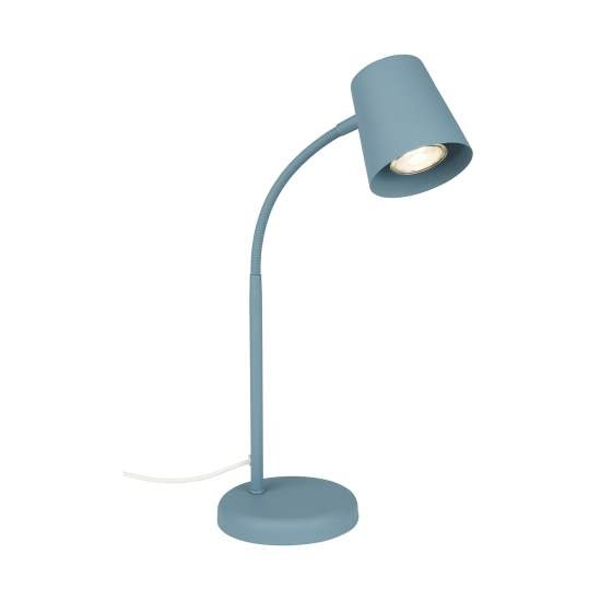 Lampada Da Tavolo Contemporanea Skriva Metallo Blu 1 Luce Gu10 7476010