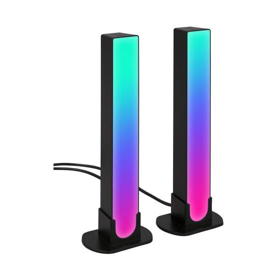 Lampada Da Tavolo Moderna Frameless Plastica Nero Led Integrato 24W 7490025