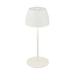 Lampada Da Tavolo Moderna Serina Mini Plastica Bianco Led Integrato 2,5W 2700K