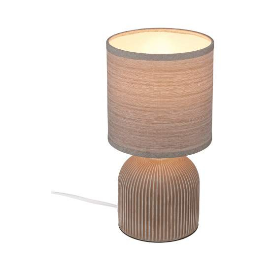 Lampada Da Tavolo Contemporanea Ino Ceramica Marrone 1 Luce E14 7538011