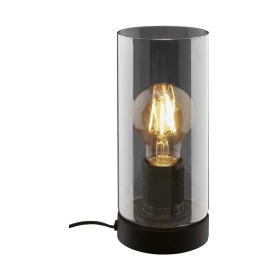 Lampada Da Tavolo Moderna Fumi Metallo Nero 1 Luce E27 23,5Cm 7616015