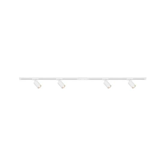 Sistema Binario Rail Metallo Bianco Opaco 4 Luci Gu10 8000046