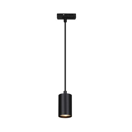 Pendente Per Binari Rail Metallo Nero Opaco 1 Luce Gu10 8006015