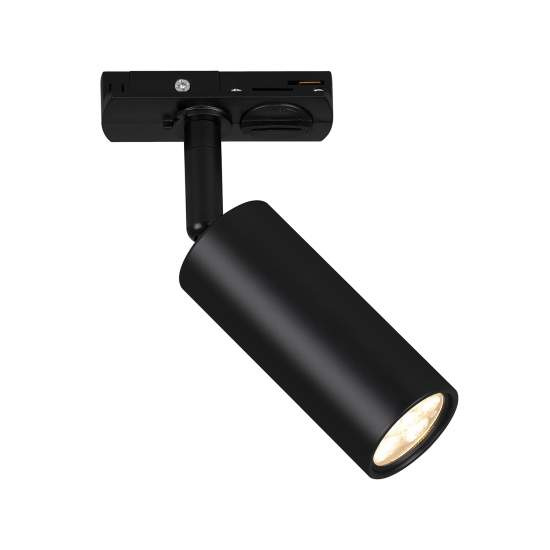 Faretto Per Binari Rail Metallo Nero Opaco Led Integrato 4,5W 3000K 8007015