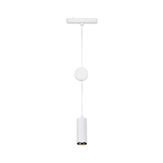 Pendente Per Binari Luxtrail Metallo Bianco Led Integrato 5W 3000K 8032016