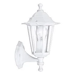 Applique Esterno Classica Laterna 5 Alluminio Bianco 1 Luce E27