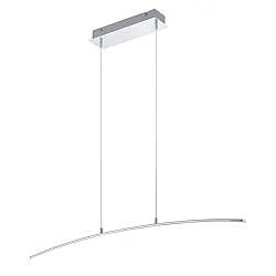 Lampadario A Sospensione Moderno Lasana Alluminio Cromo 1 Luce Led 15W 1800Lm