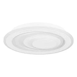 Plafoniera Contemporanea Palagiano 1 Acciaio Bianco Led Integrato 14,7W