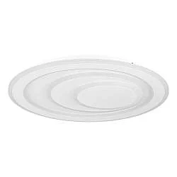 Plafoniera Contemporanea Palagiano 1 Acciaio Bianco Luce Led Integrato 21W