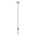 Lampadario A Sospensione Vintage Yorth Acciaio Rame Spazzolato 1 Luce E27 32539