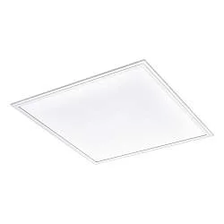 Plafoniera Moderna Salobrena 1 Alluminio Bianco Luce Led Integrato 33W