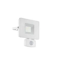 Faretto Esterno Sensore Moderno Faedo 3 Alluminio Bianco Led