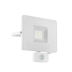Faretto Esterno Moderno Faedo 3 Alluminio Bianco Sensore Led H19Cm