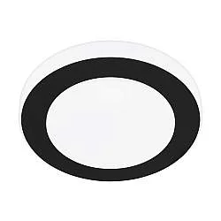 Plafoniera Moderna Led Carpi Acciaio Nero 3 Luci Led Integrato 3,6W