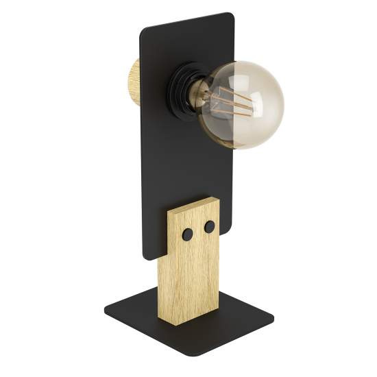 Lampada Da Tavolo Vintage Bramerton Acciaio Nero 1 Luce E27 43754