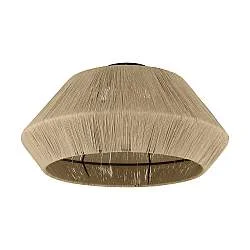 Plafoniera Vintage Alderney Acciaio Nero 1 Luce E27