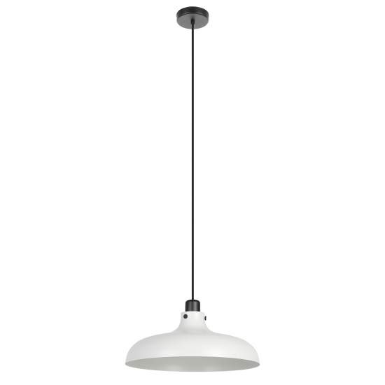 Lampadario A Sospensione Vintage Matlock Acciaio Nero Grigio 1 Luce E27 43825