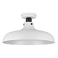 Plafoniera Vintage Matlock Acciaio Grigio 1 Luce E27 43842