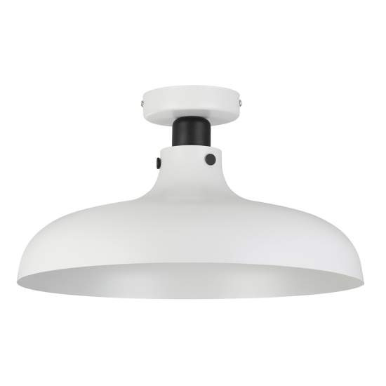 Plafoniera Vintage Matlock Acciaio Grigio 1 Luce E27 43842