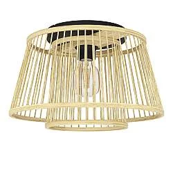 Plafoniera Vintage Hykeham Acciaio Nero 1 Luce E27