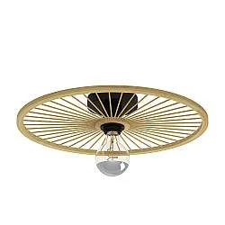 Plafoniera Vintage Leominster Acciaio Nero 1 Luce E27