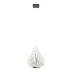 Lampadario A Sospensione Vintage Minting Piccolo Acciaio Nero Bianco 1 Luce E27