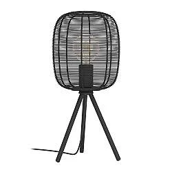 Lampada Da Tavolo Vintage Rinroe Acciaio Nero 1 Luce E27