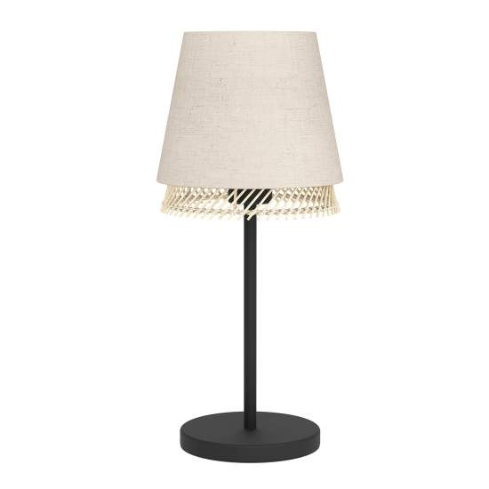 Lampada Da Tavolo Vintage Tabley Acciaio Nero 1 Luce E27 43977