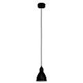 Sospensione Vintage Priddy Acciaio Nero Bianco 1 Luce E27 49464