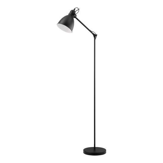 Piantana Vintage Priddy Acciaio Nero 1 Luce E27 49471
