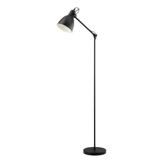 Piantana Vintage Priddy Acciaio Nero 1 Luce E27 49471