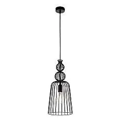 Sospensione Industrial Carterham Metallo Nero 1 Luce E27